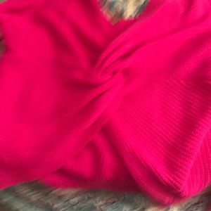 Hot pink:Brite Fuchsia crop sweater-NEVER WORN